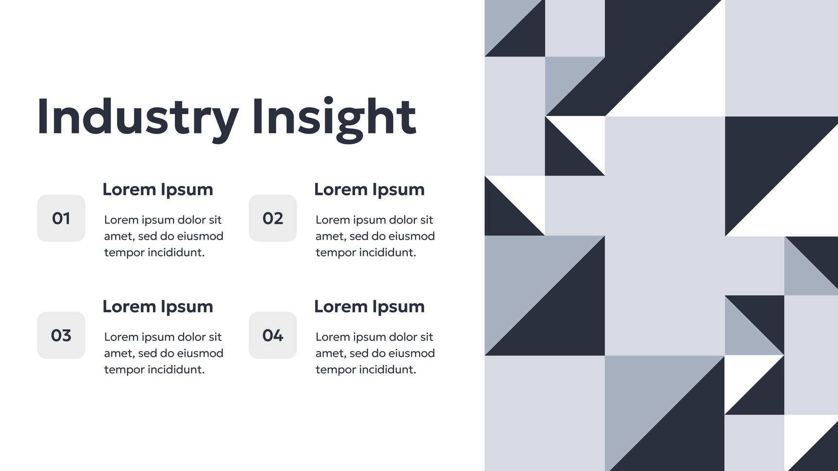 Grey Geometric Business Presentation