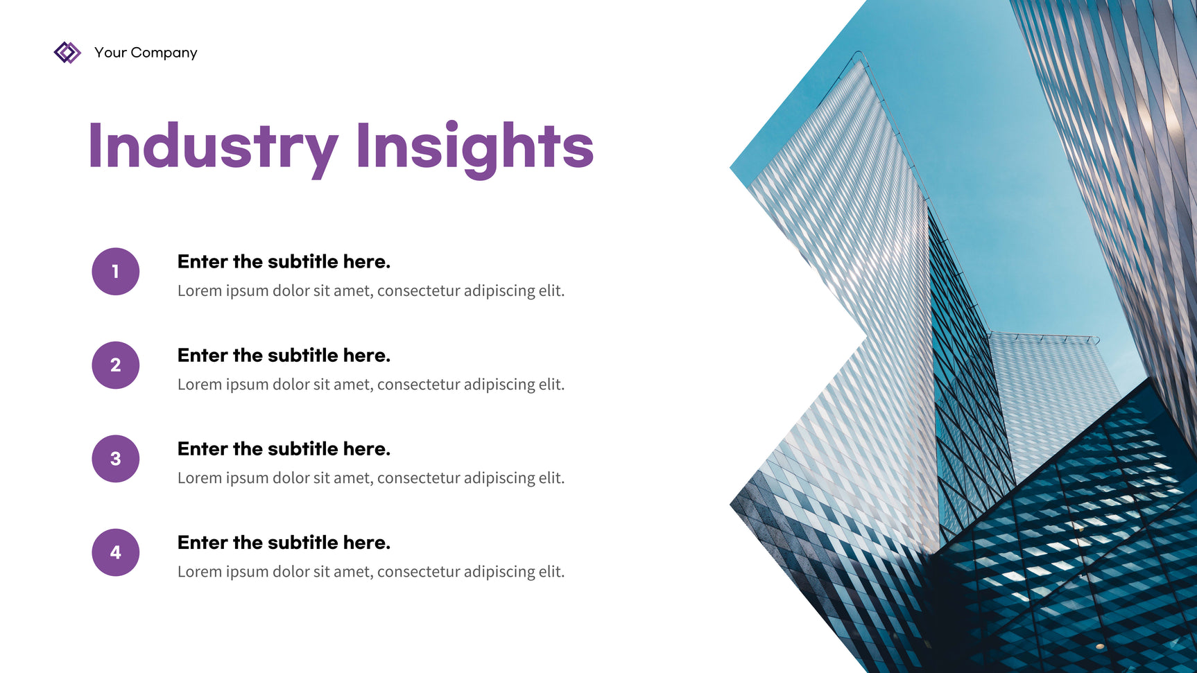 Purple Geometric Business Presentation