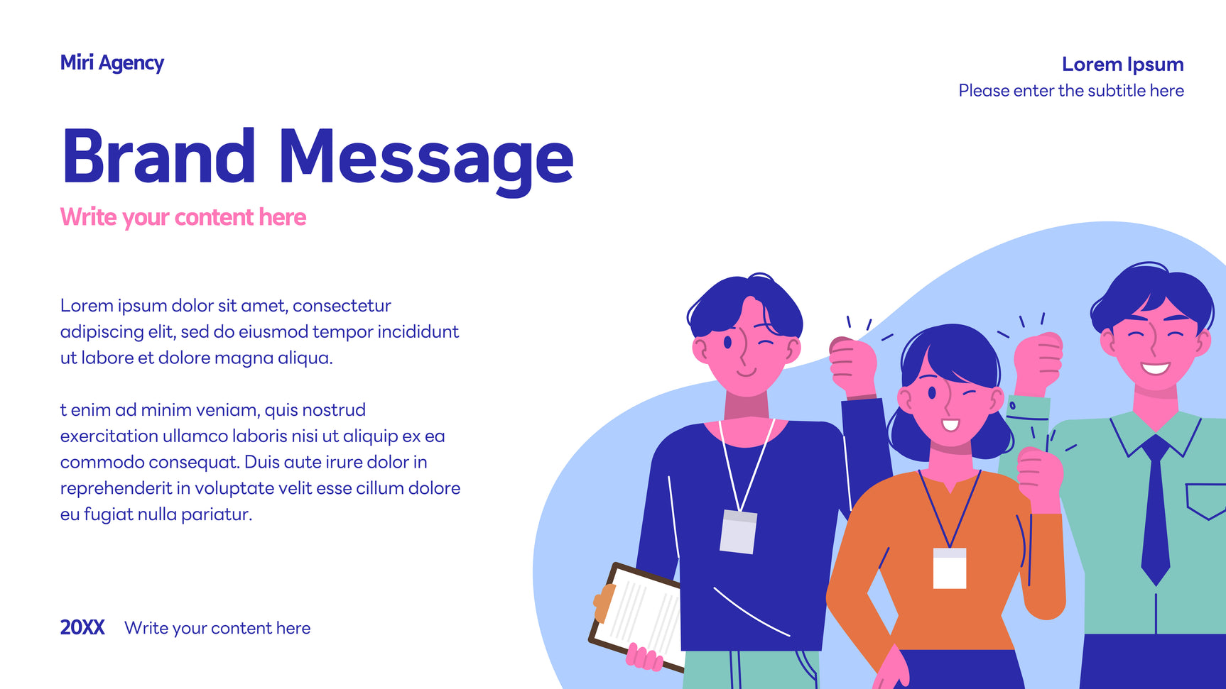 Blue Modern Agency Advertisement
