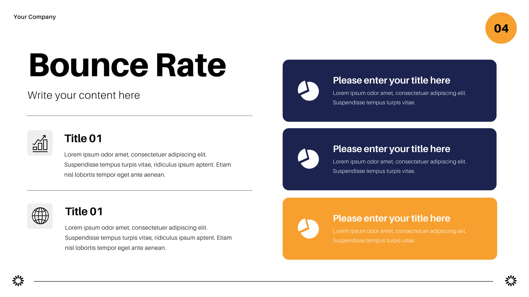 Navy Geometric Marketing Report