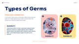 Navy Orange Abstract Health Report