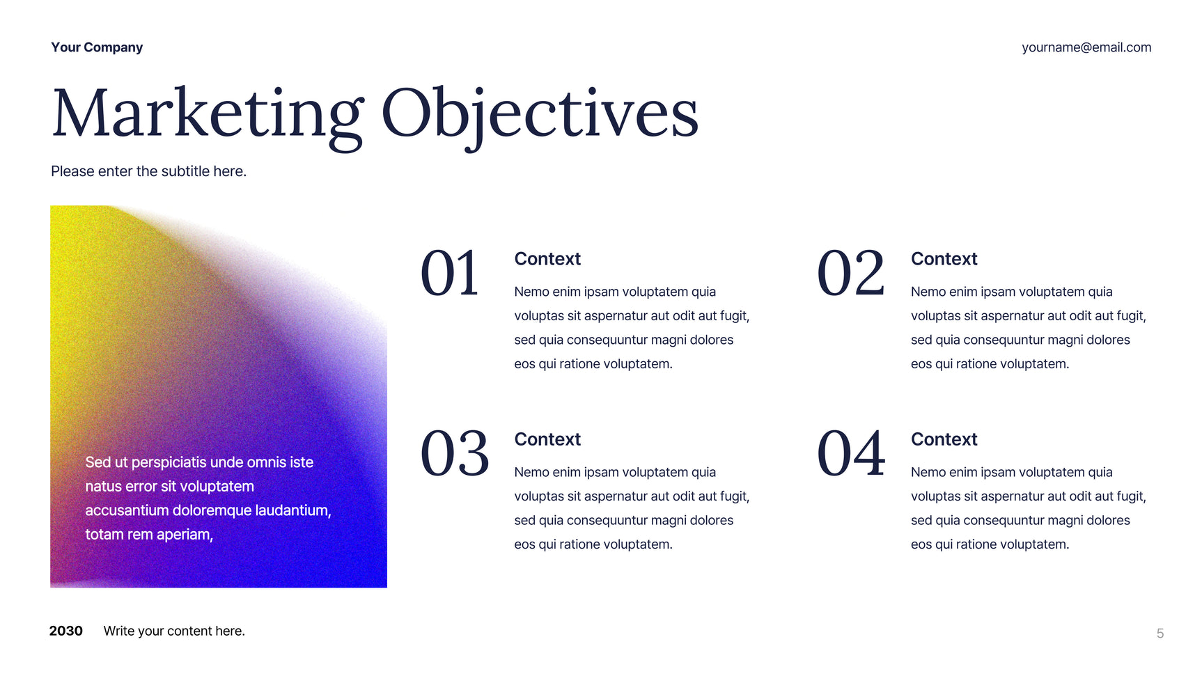 White Abstract Business Plan