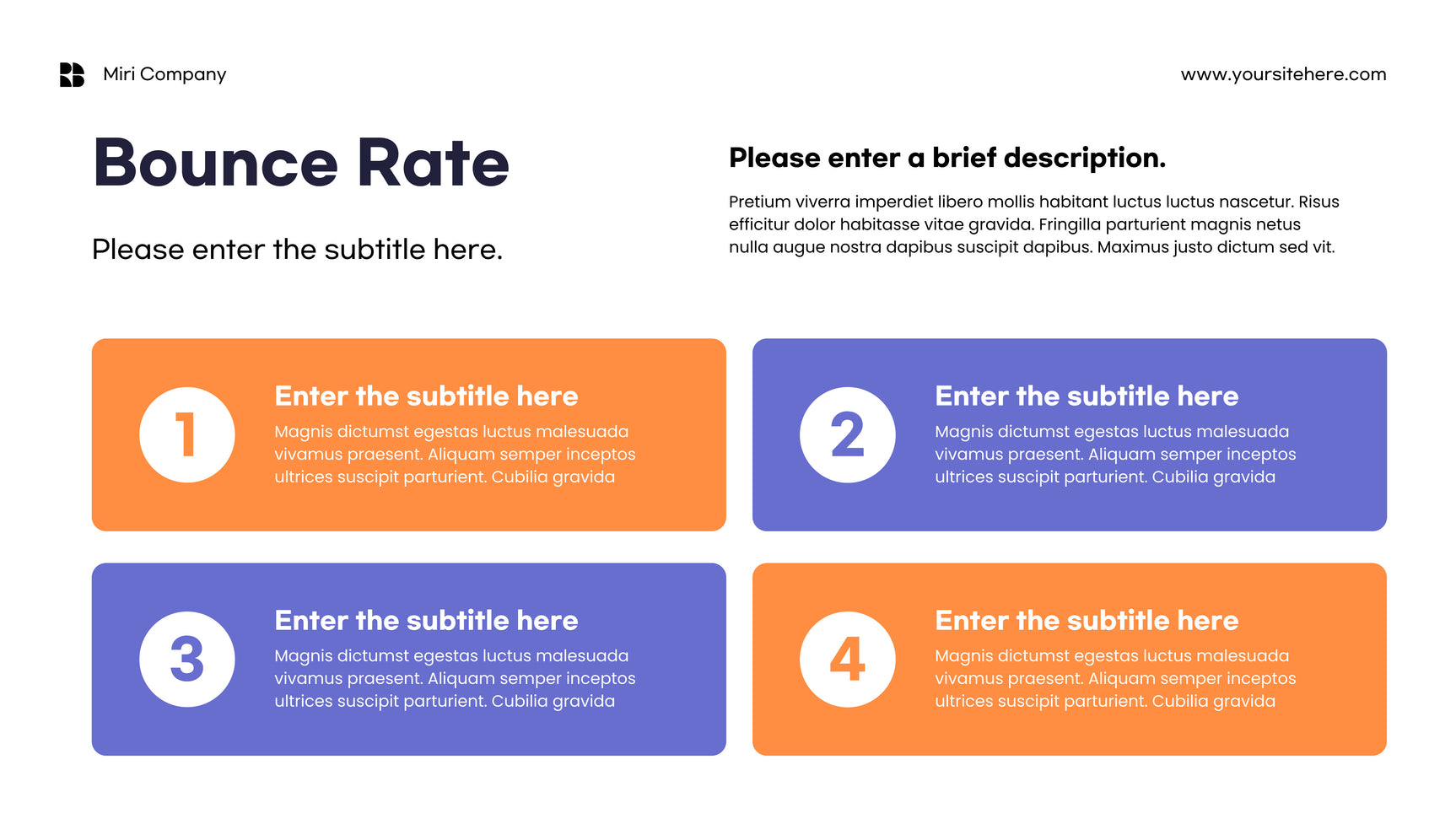 Orange Minimalist Marketing Report Template