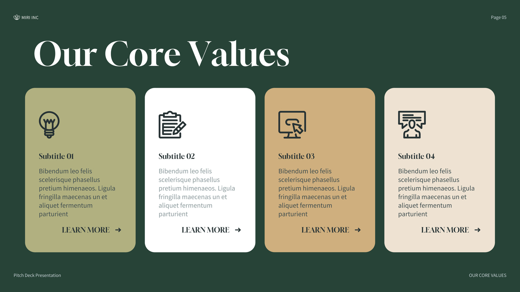 Green Modern Business Presentation