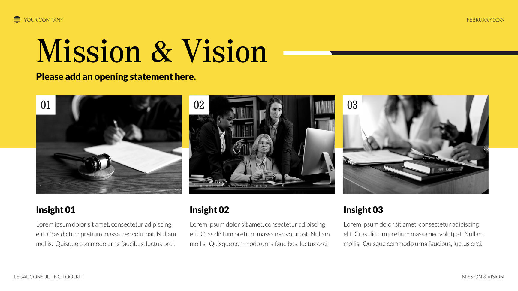 Black Classic Legal Presentation