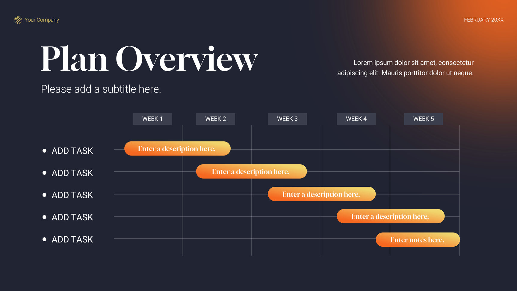 Grey Modern Project Plan Document