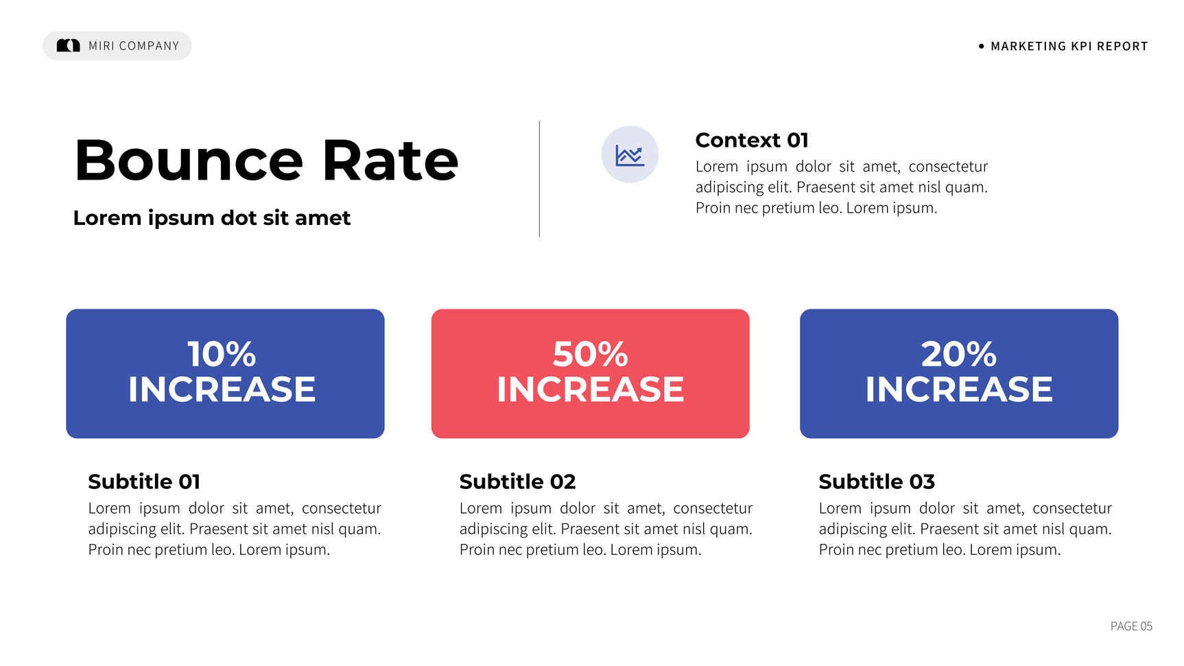 Blue Modern Marketing Report
