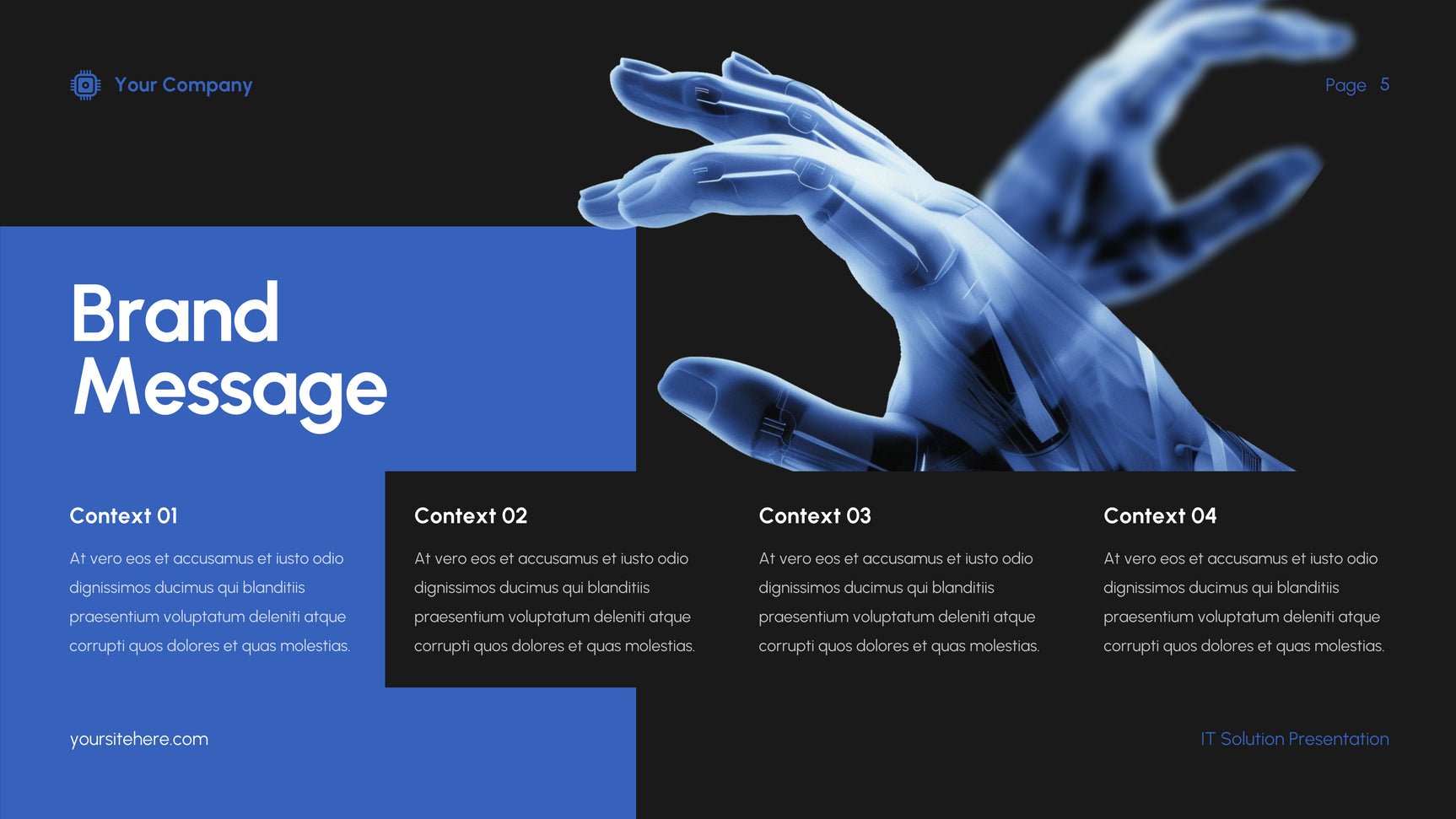 Blue Modern IT Presentation