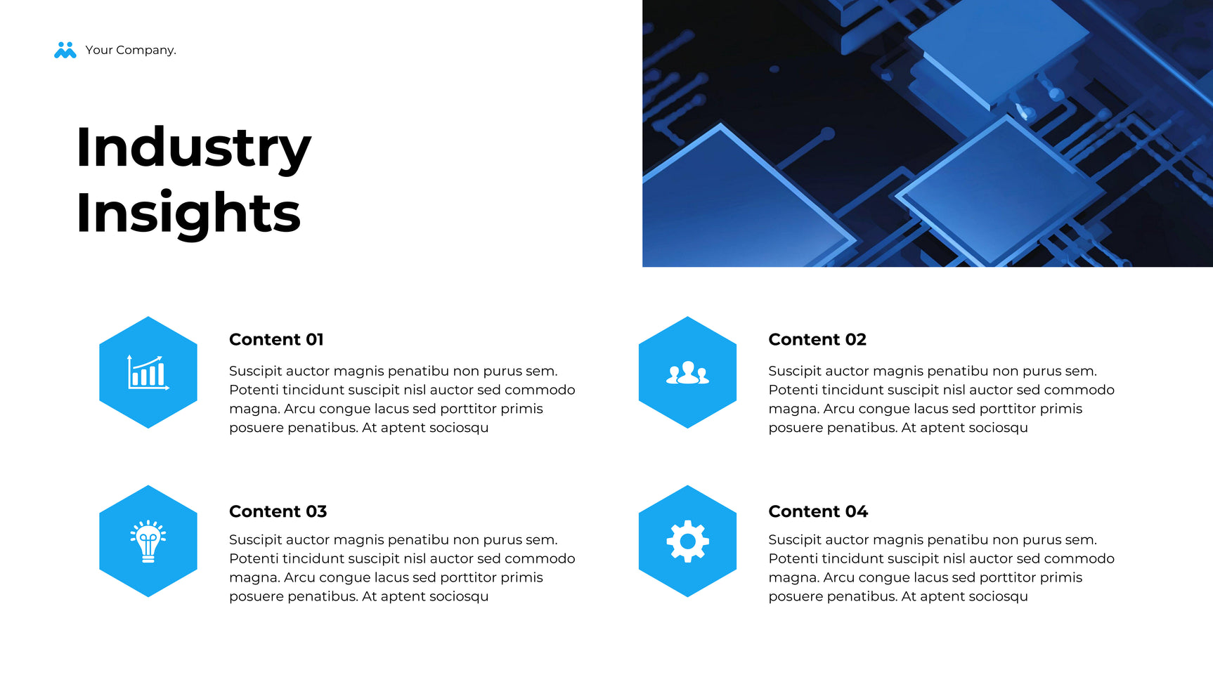Blue Geometric Business Presentation