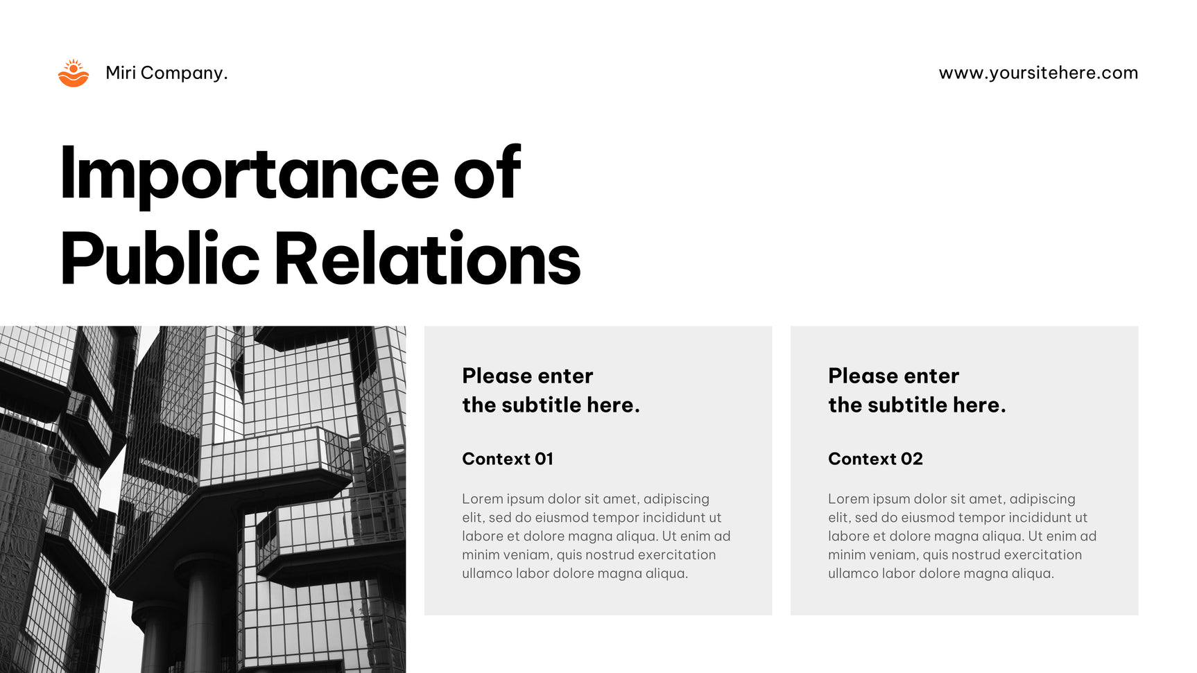 Orange Modern Agency Advertisement