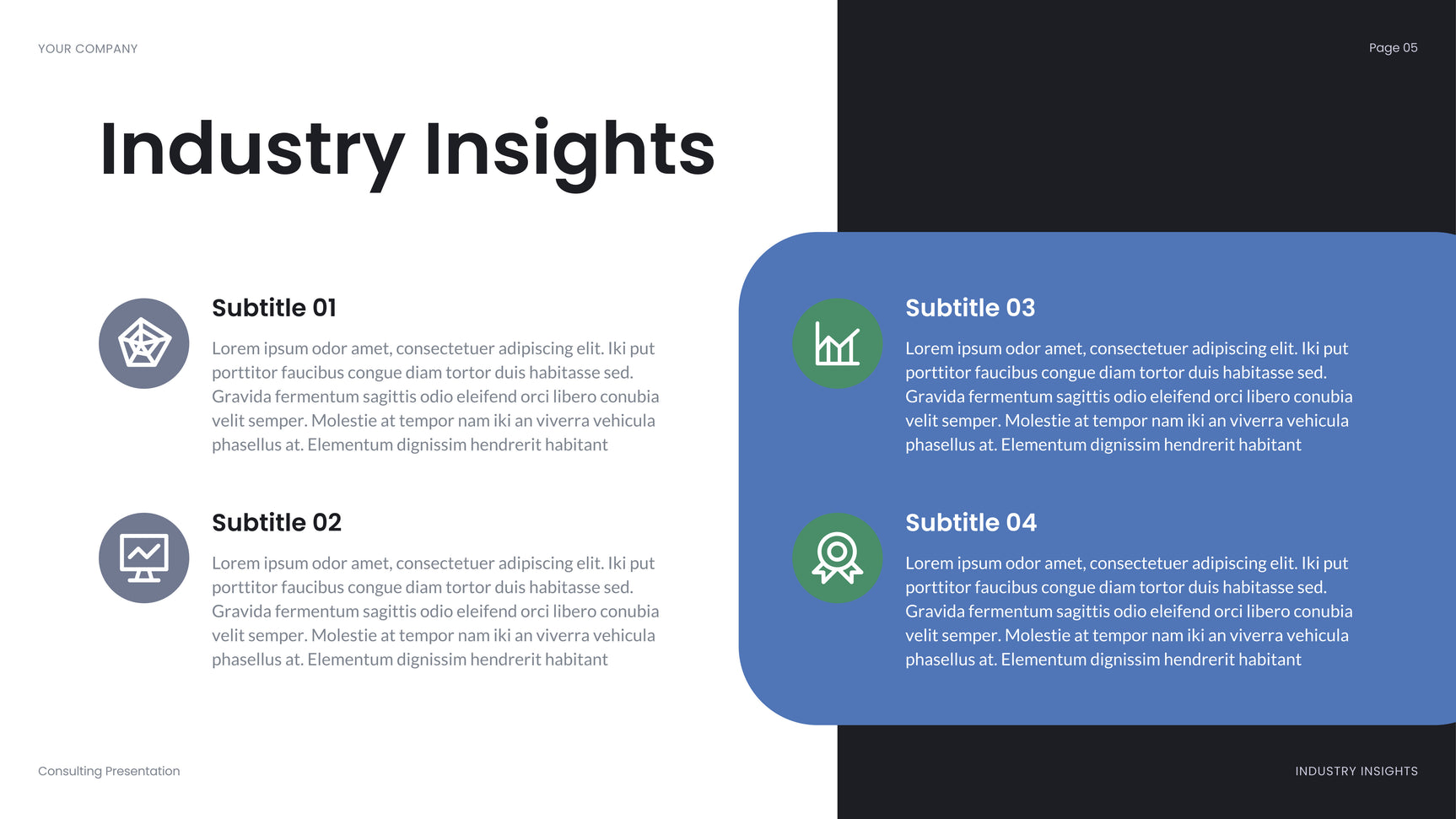 Blue Abstract Business Presentation