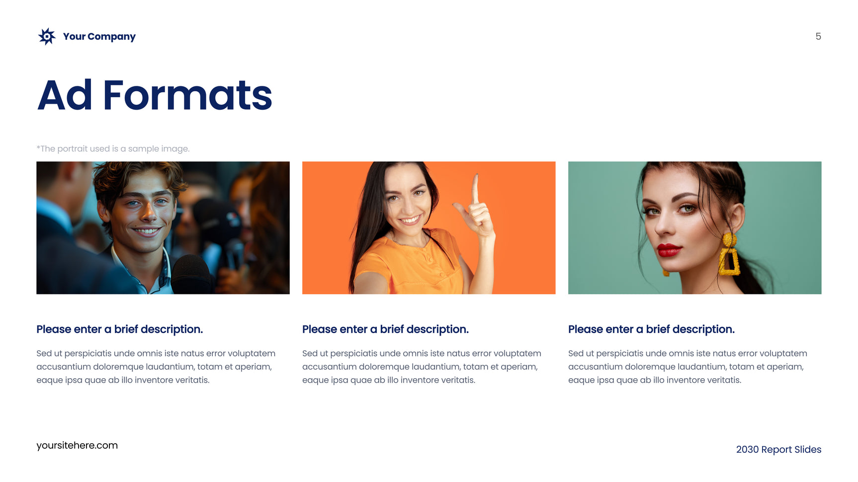 Blue Abstract Advertising Report