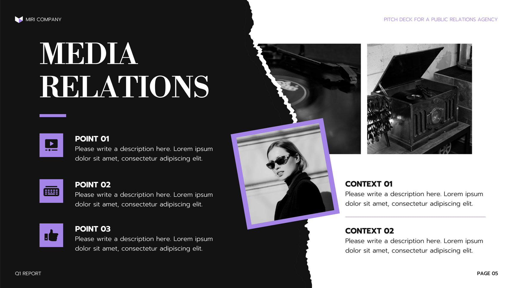Purple Modern Agency Presentation