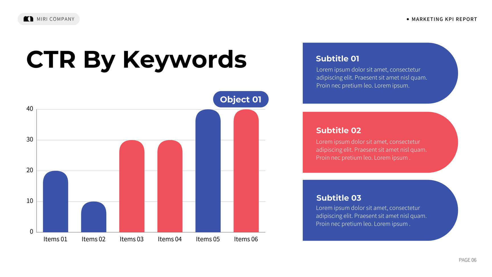 Blue Modern Marketing Report