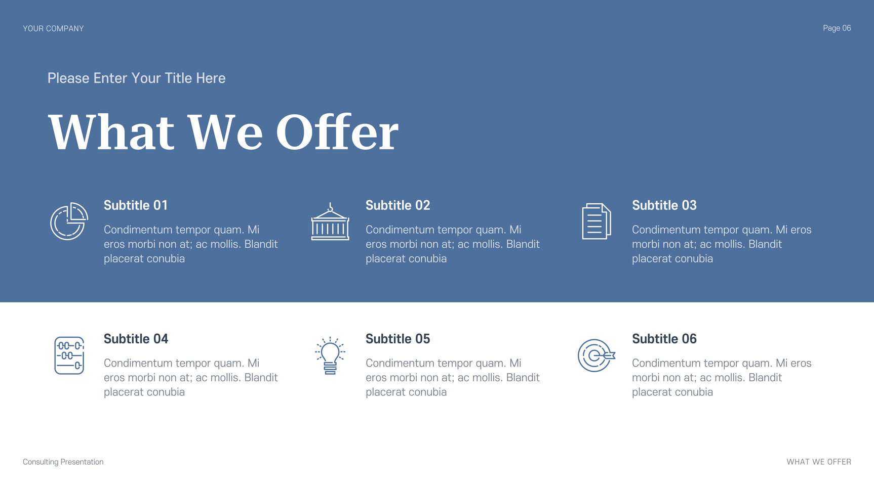 Blue Professional Consulting Presentation
