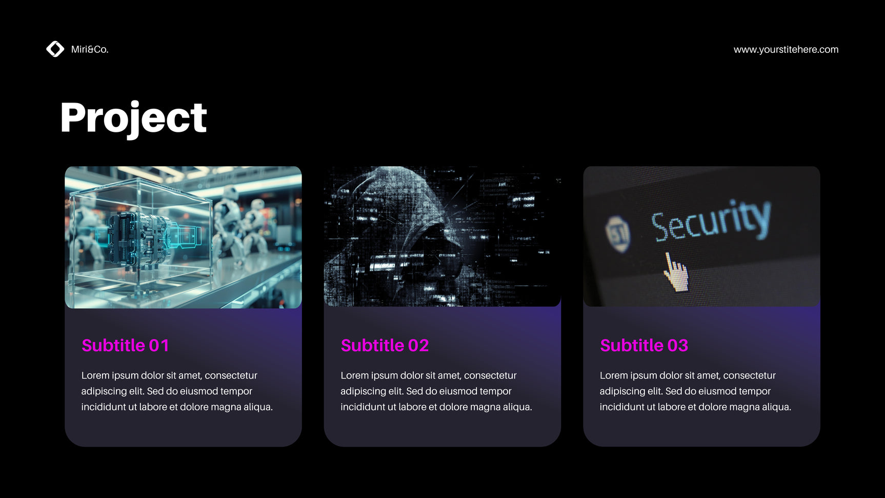Purple Modern Cybersecurity Promotion