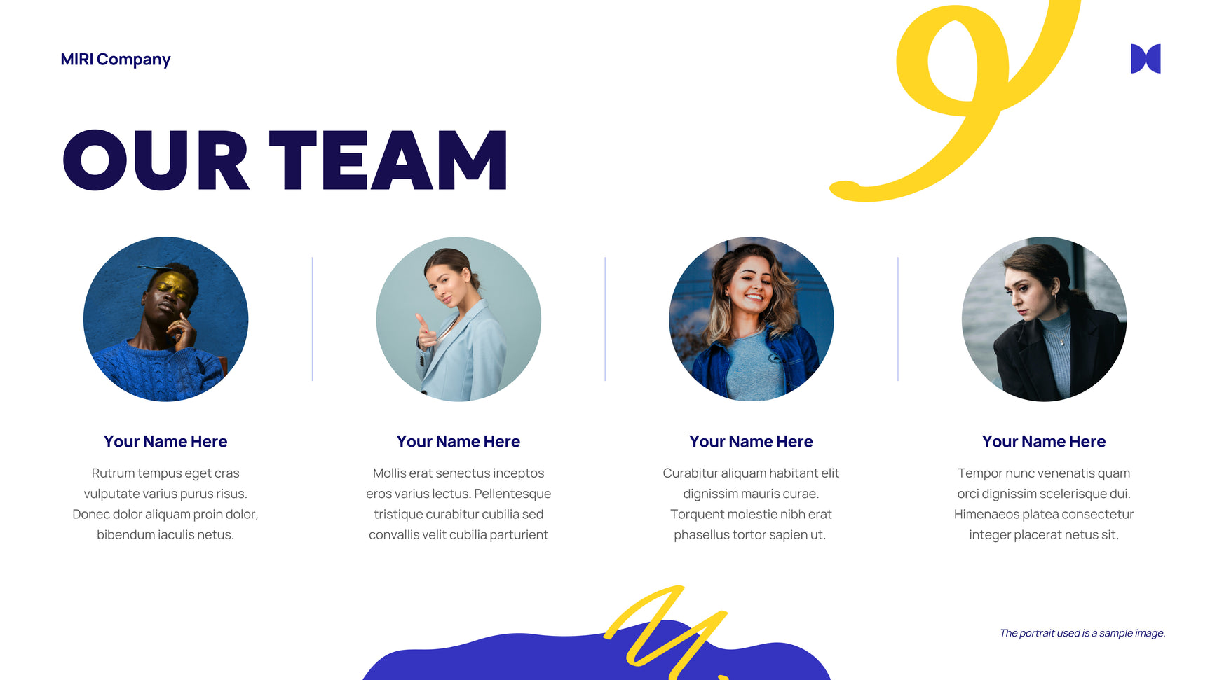 Blue Abstract Agency Advertisement