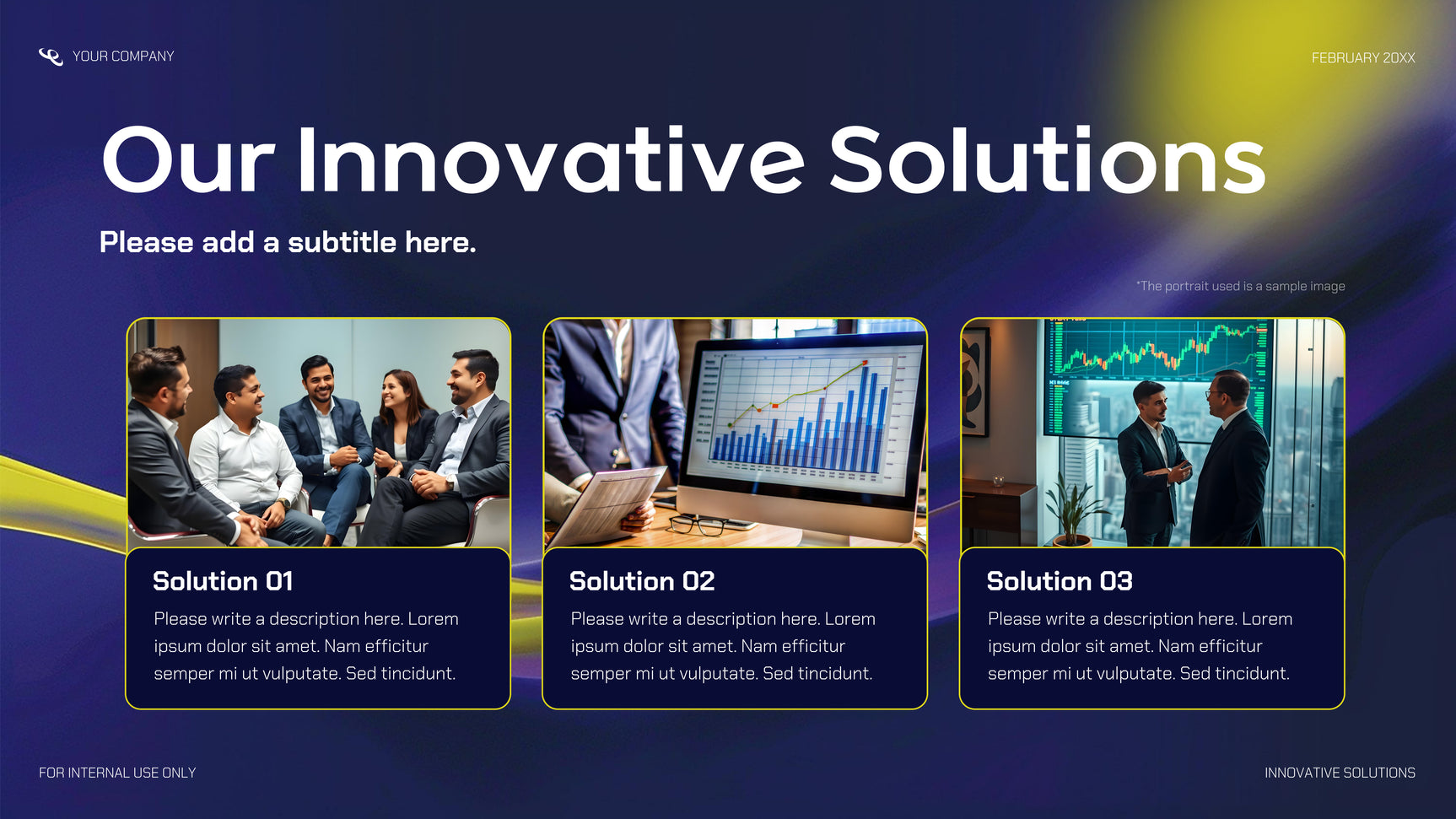Navy Modern Startup Presentation