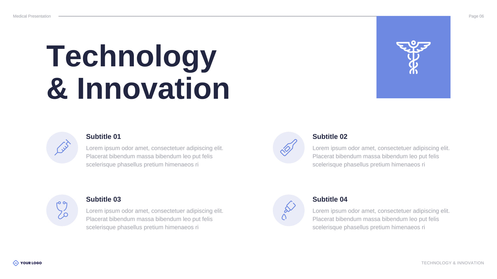 Blue Modern Healthcare Presentation