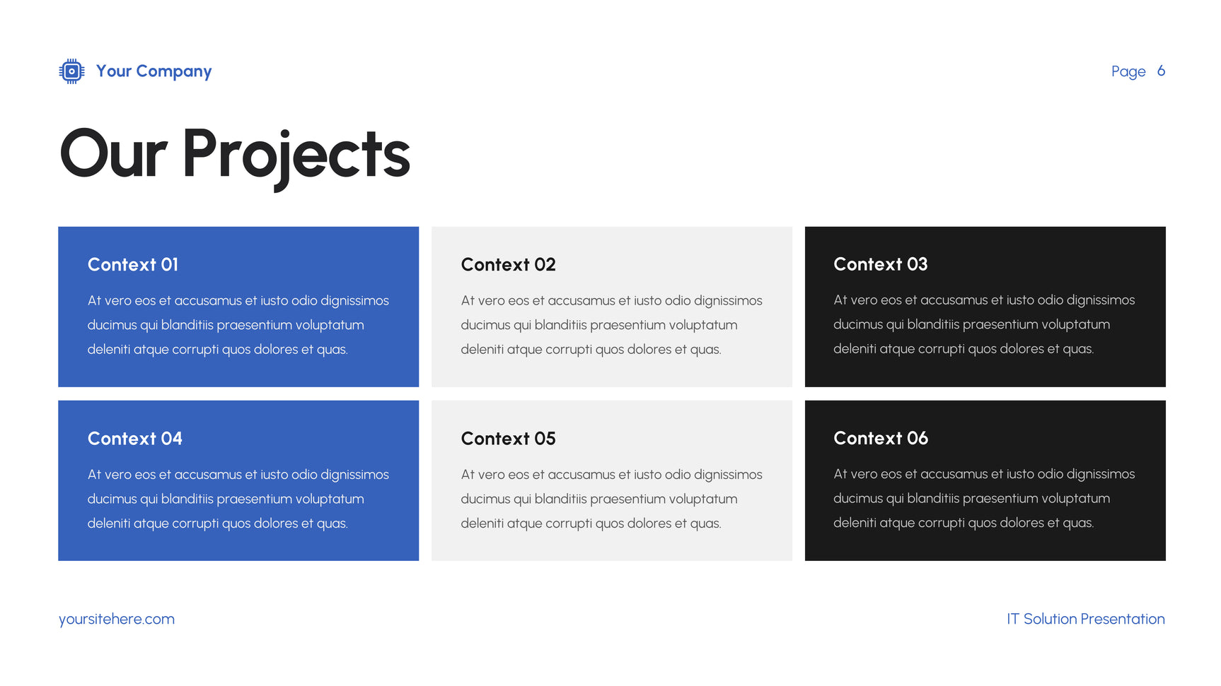 Blue Modern IT Presentation