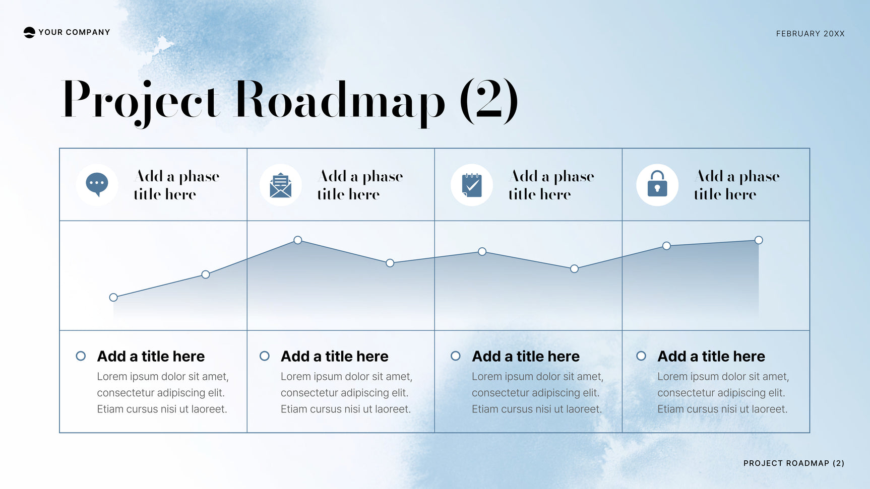 Blue Minimal Project Roadmap Presentation