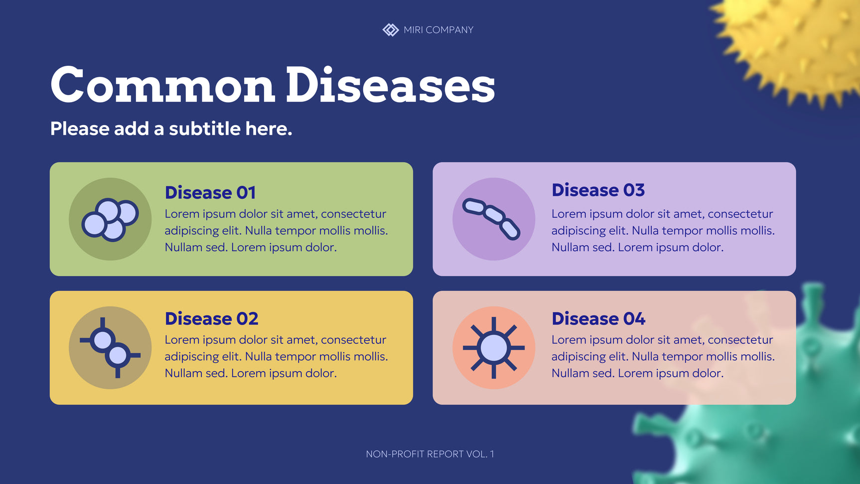Blue Cute Health Information Report