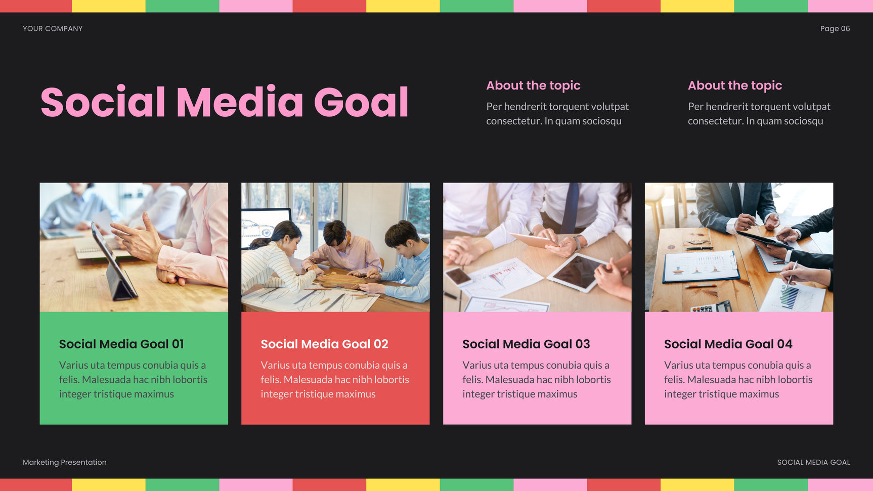 Rainbow Bold Social Media Report