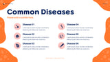 Navy Orange Abstract Health Report