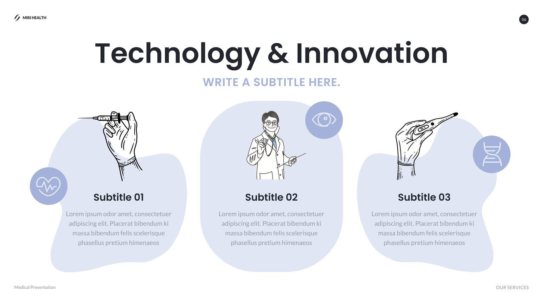 Blue Modern Healthcare Report
