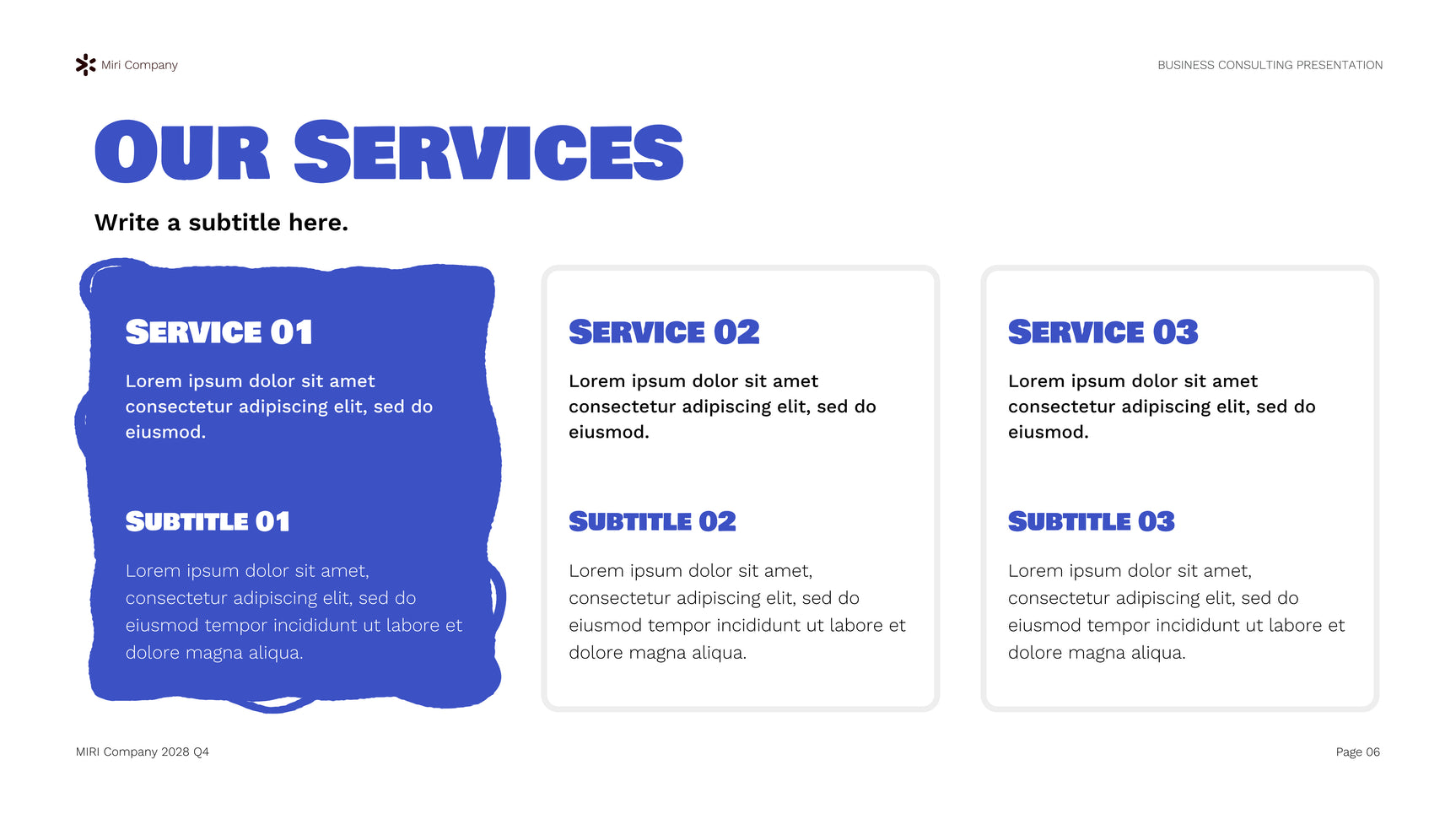 Blue Modern Business Consulting Report Presentation