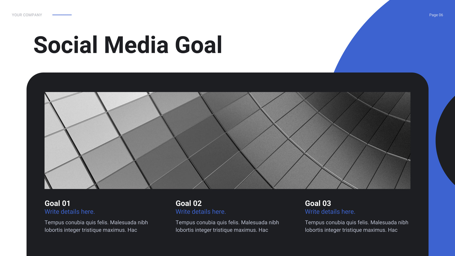 Blue Modern Social Media Report