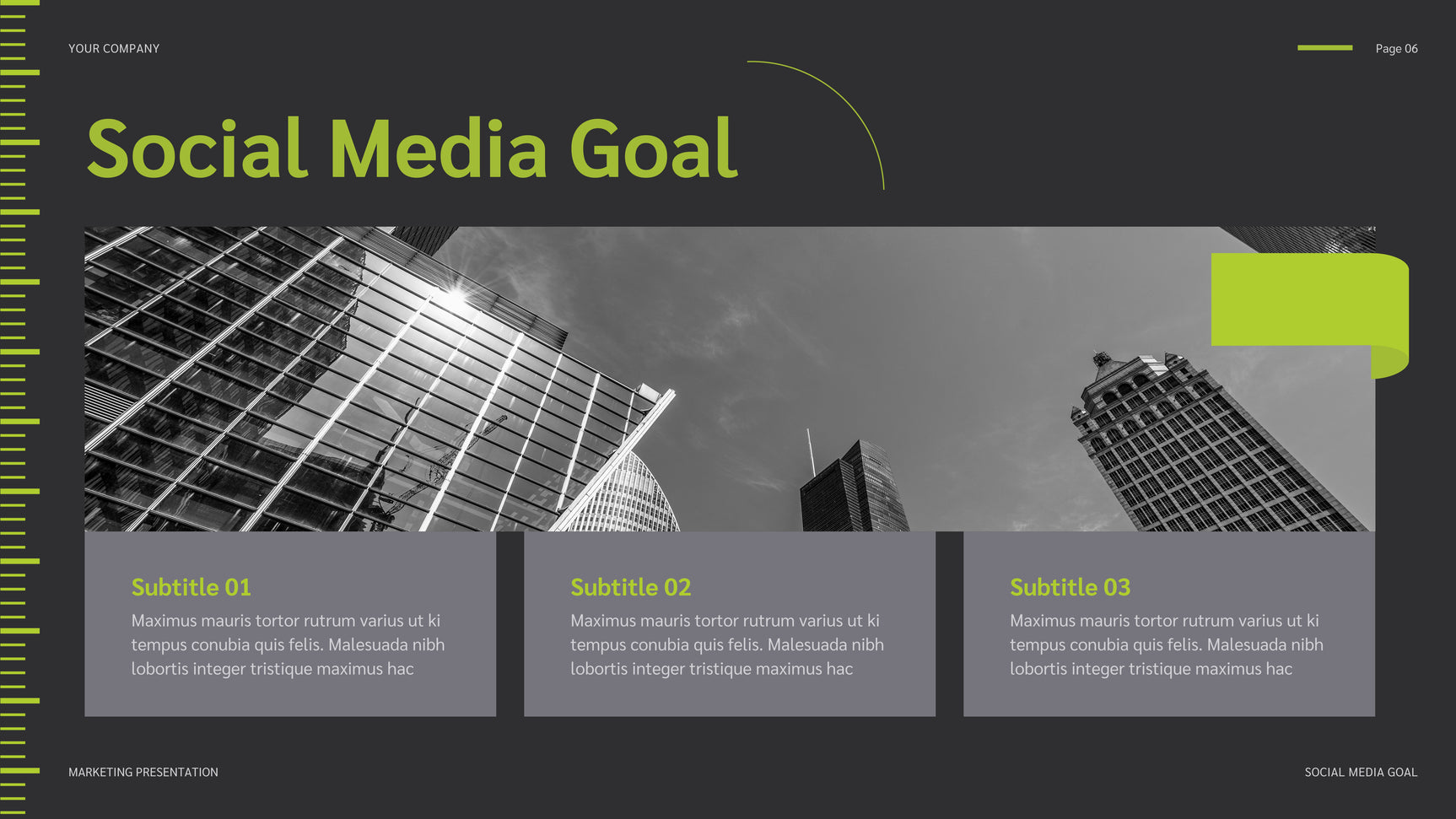 Green Modern Social Media Report