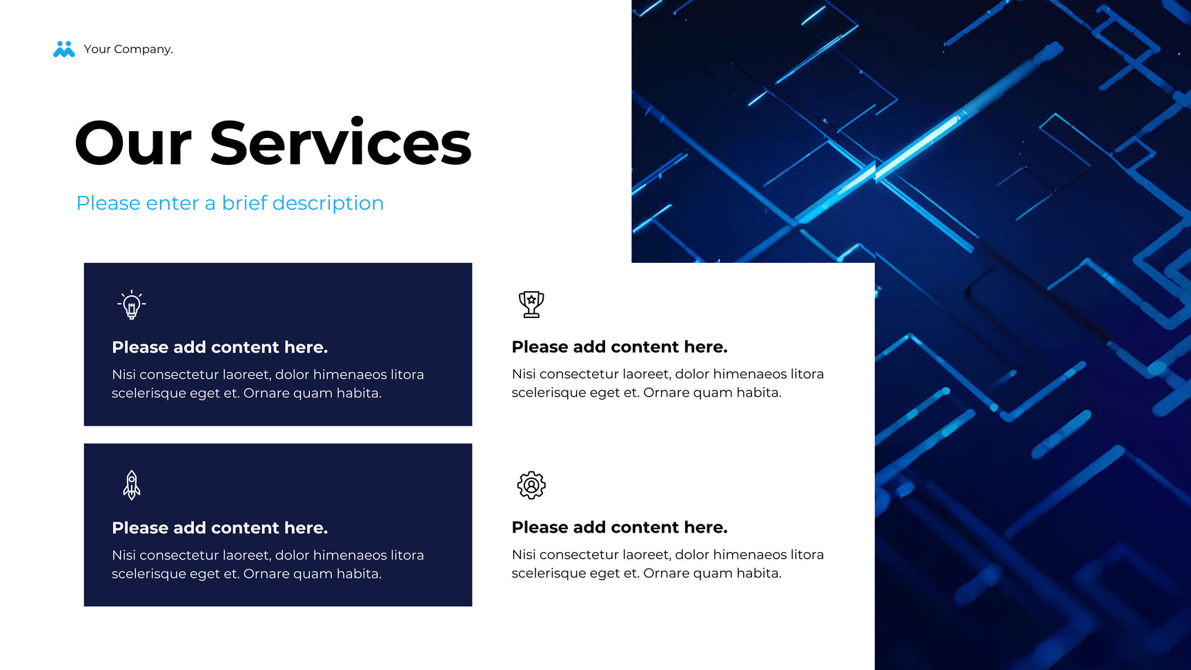 Blue Geometric Business Presentation