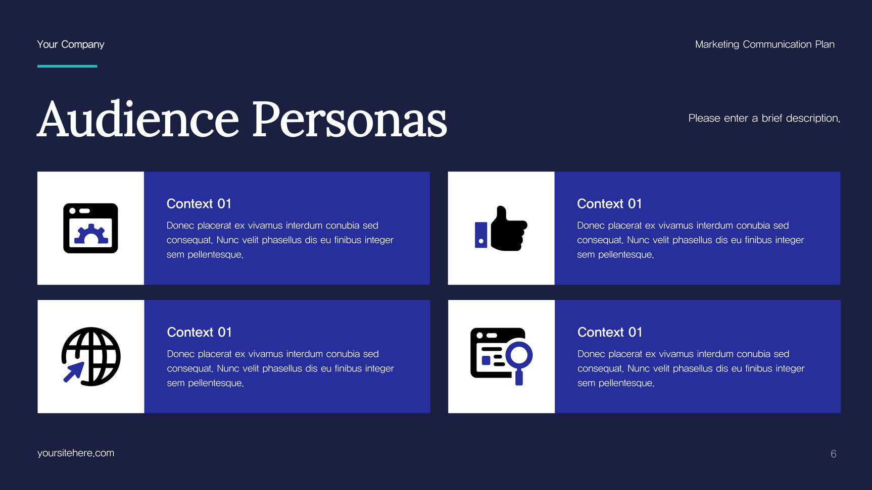 Blue Abstract Marketing Plan