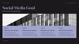 Purple Modern Social Media Report
