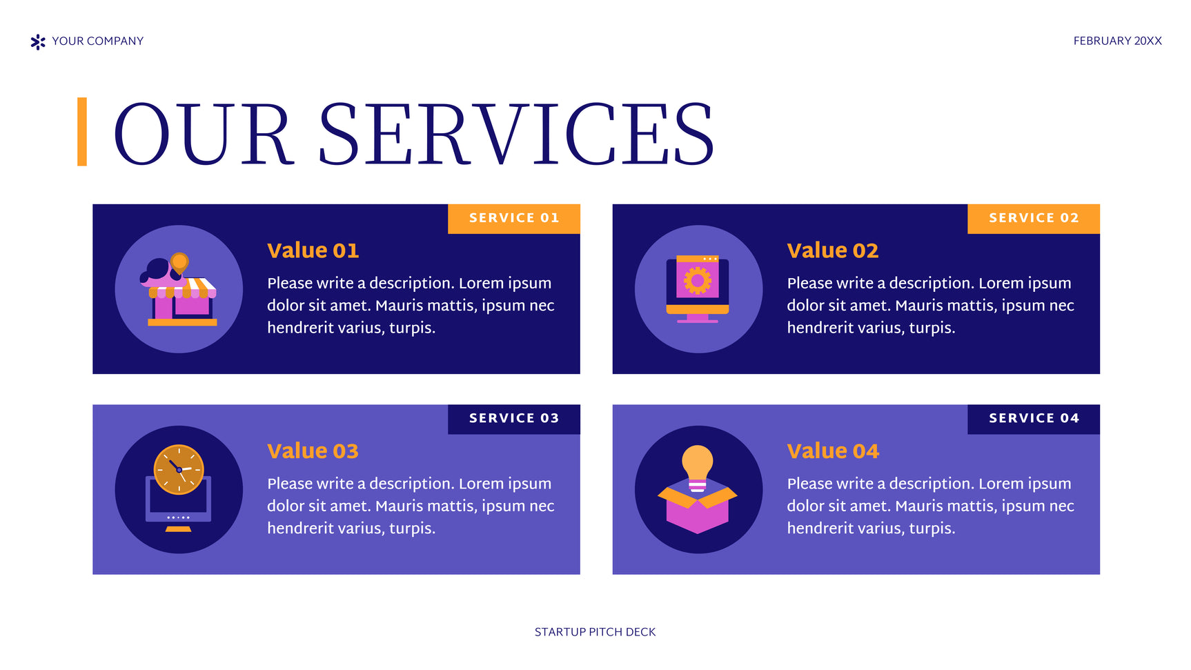 Purple Abstract Startup Pitch