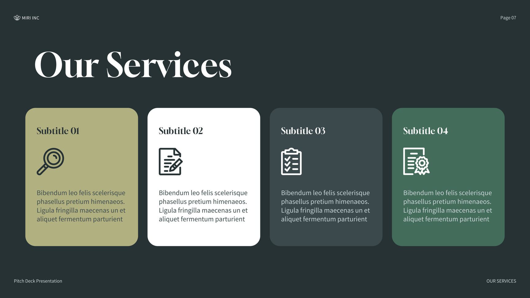 Green Modern Business Presentation