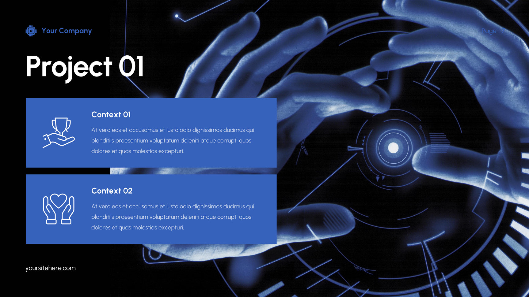 Blue Modern IT Presentation
