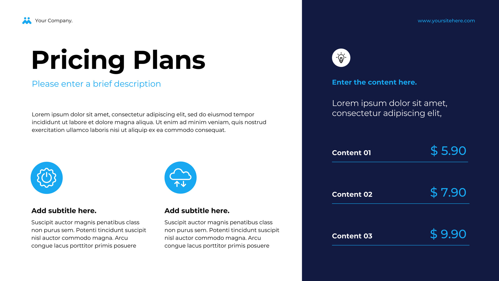 Blue Geometric Business Presentation