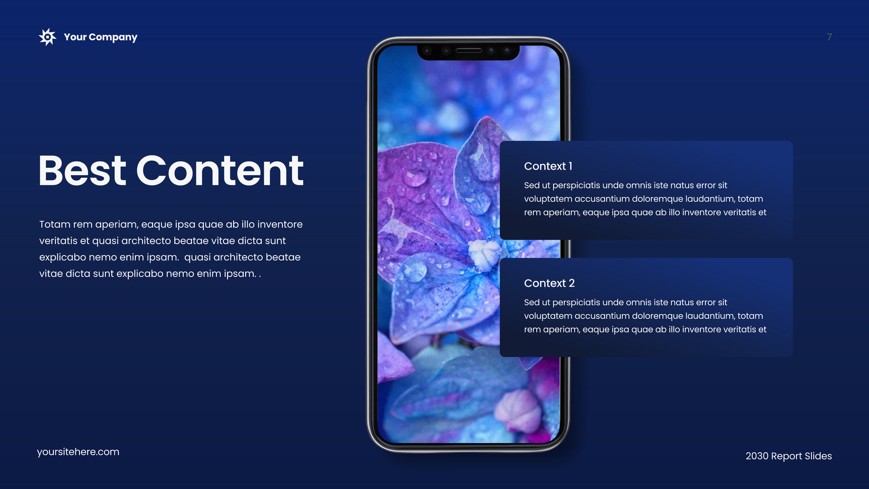 Blue Abstract Advertising Report