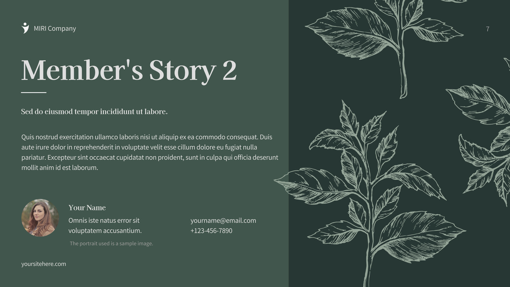 Green Botanical Fundraising Document