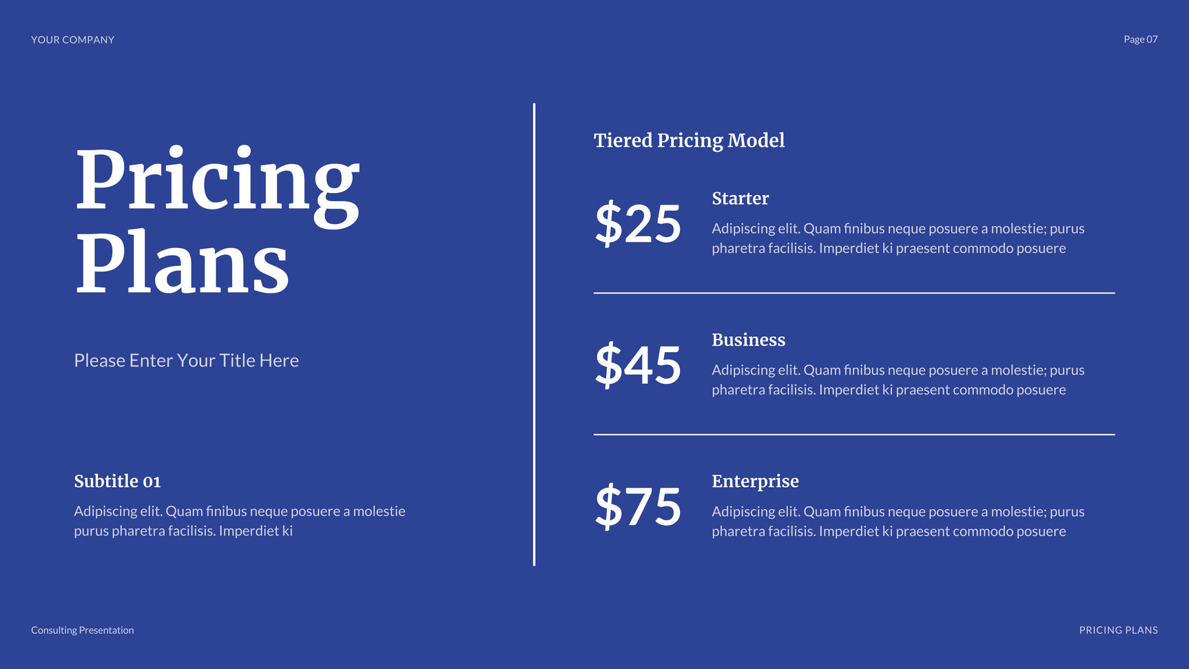 Blue Modern Business Presentation
