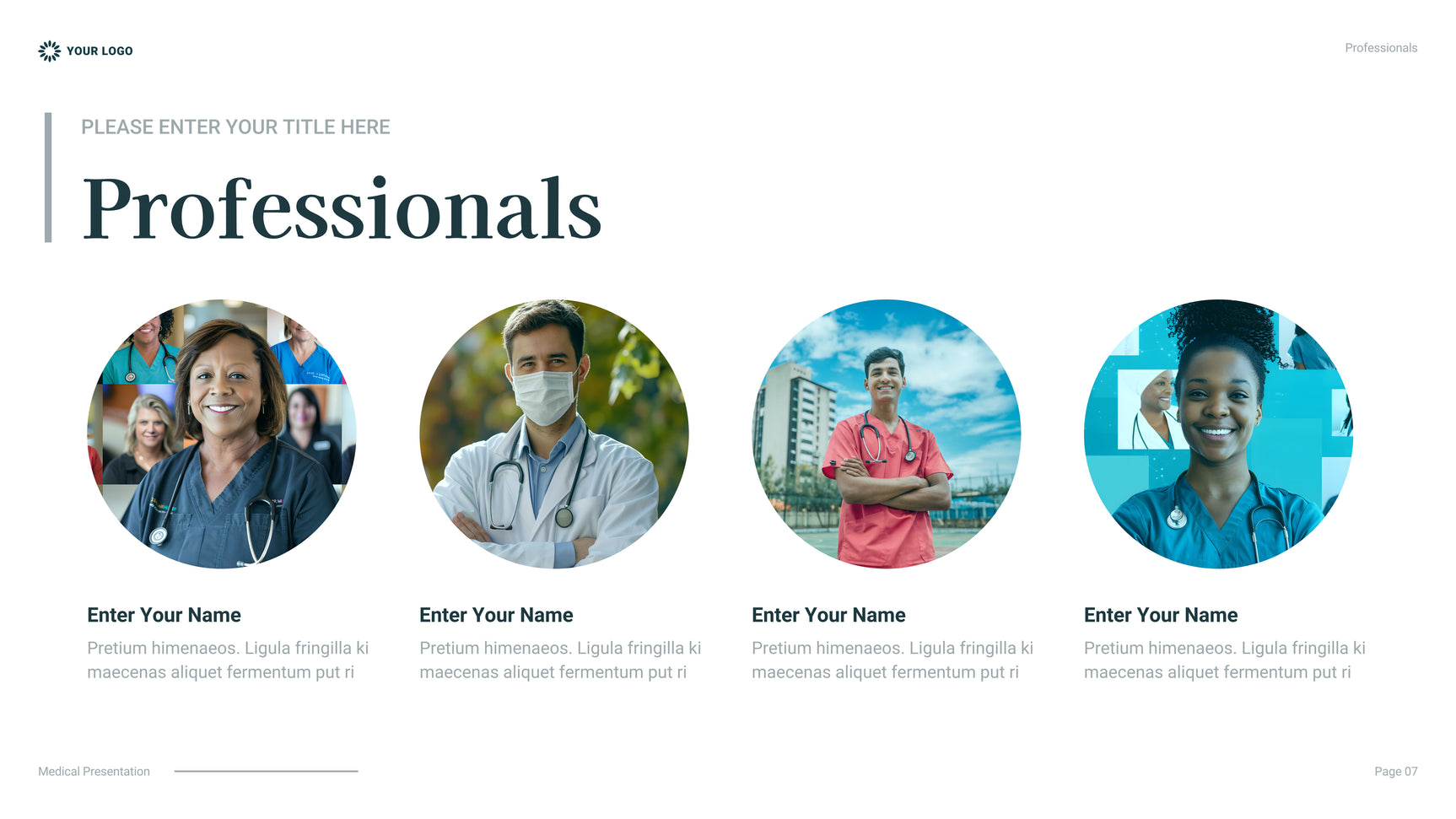 Teal Professional Healthcare Presentation
