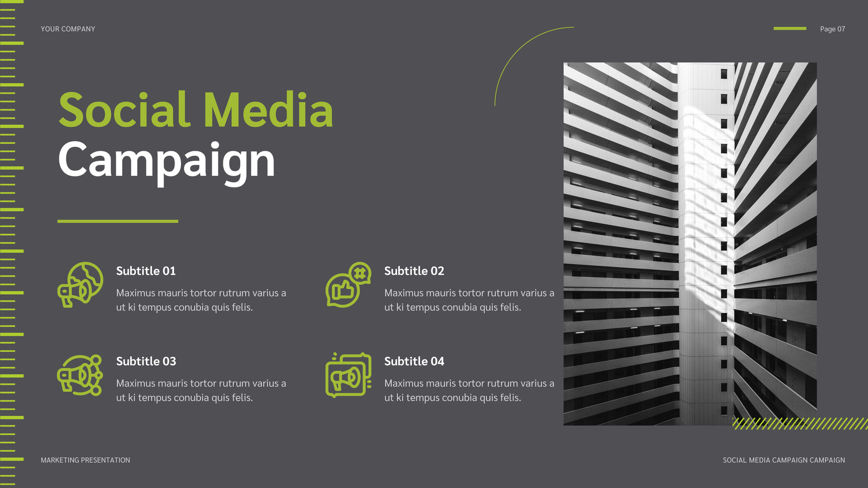 Green Modern Social Media Report