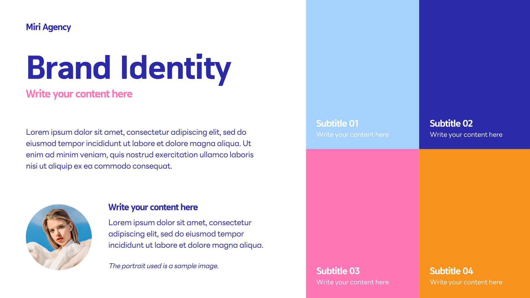 Blue Modern Agency Advertisement