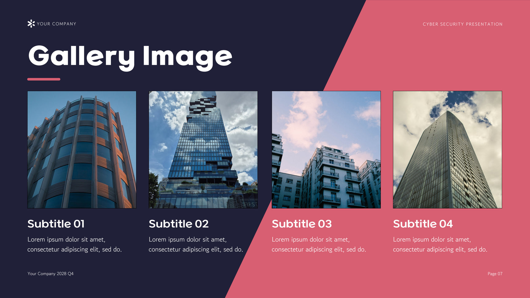 Purple Modern Cyber Security Agency Presentation