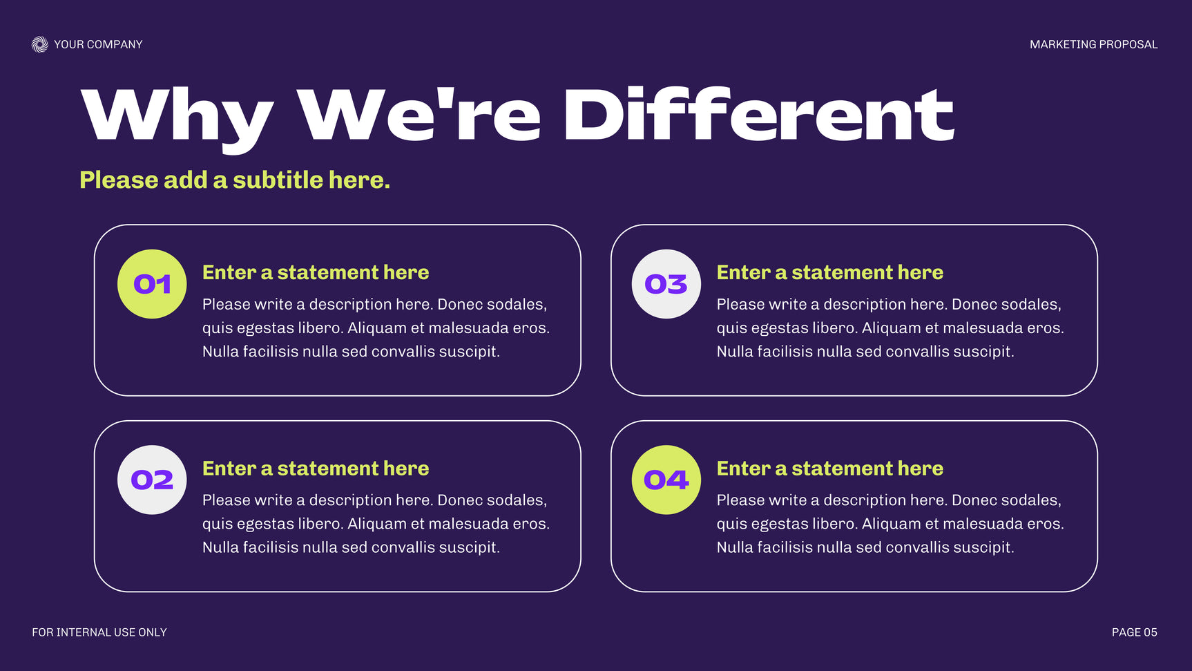 Purple Modern Marketing Document