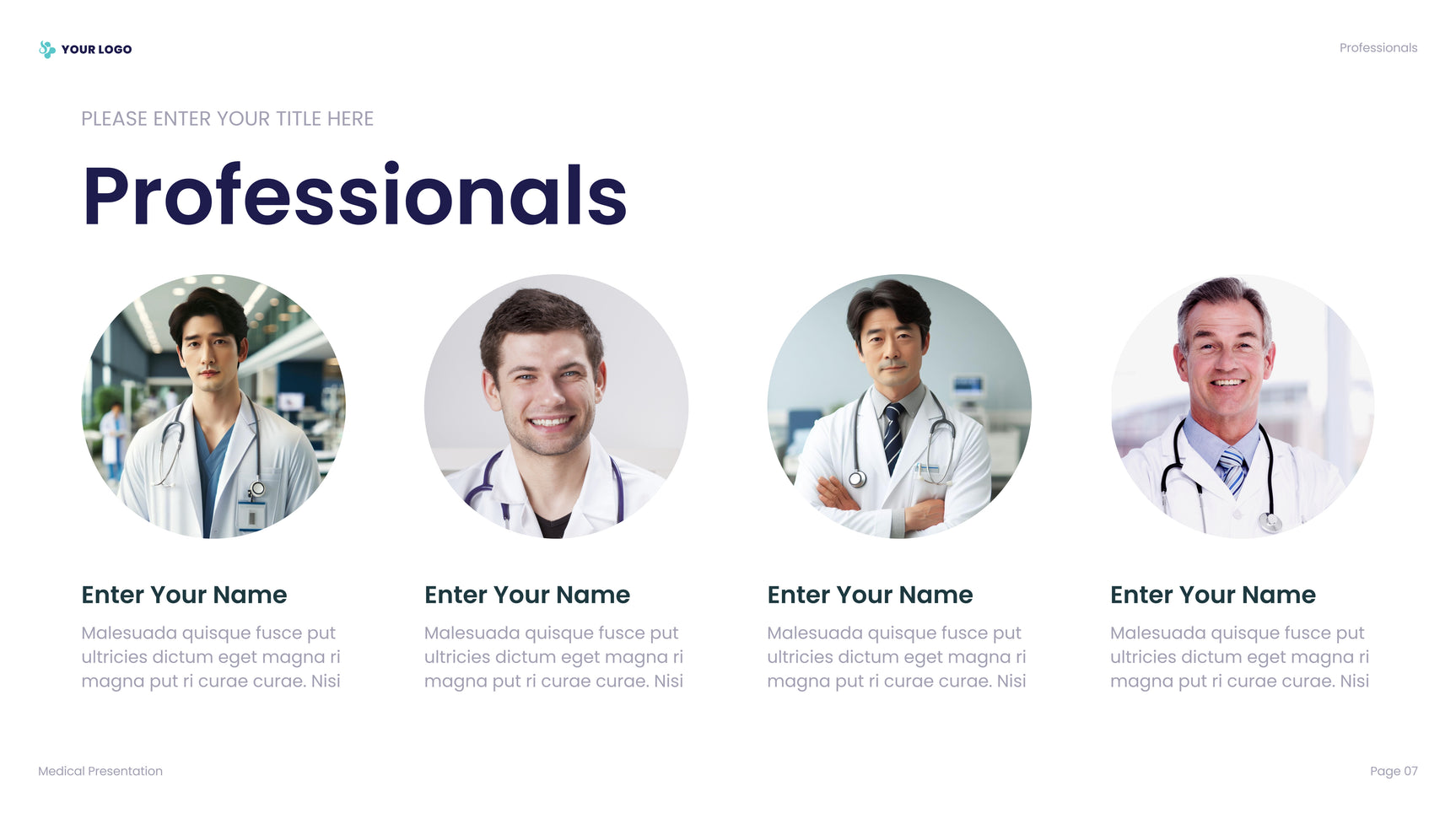 Blue Professional Healthcare Presentation