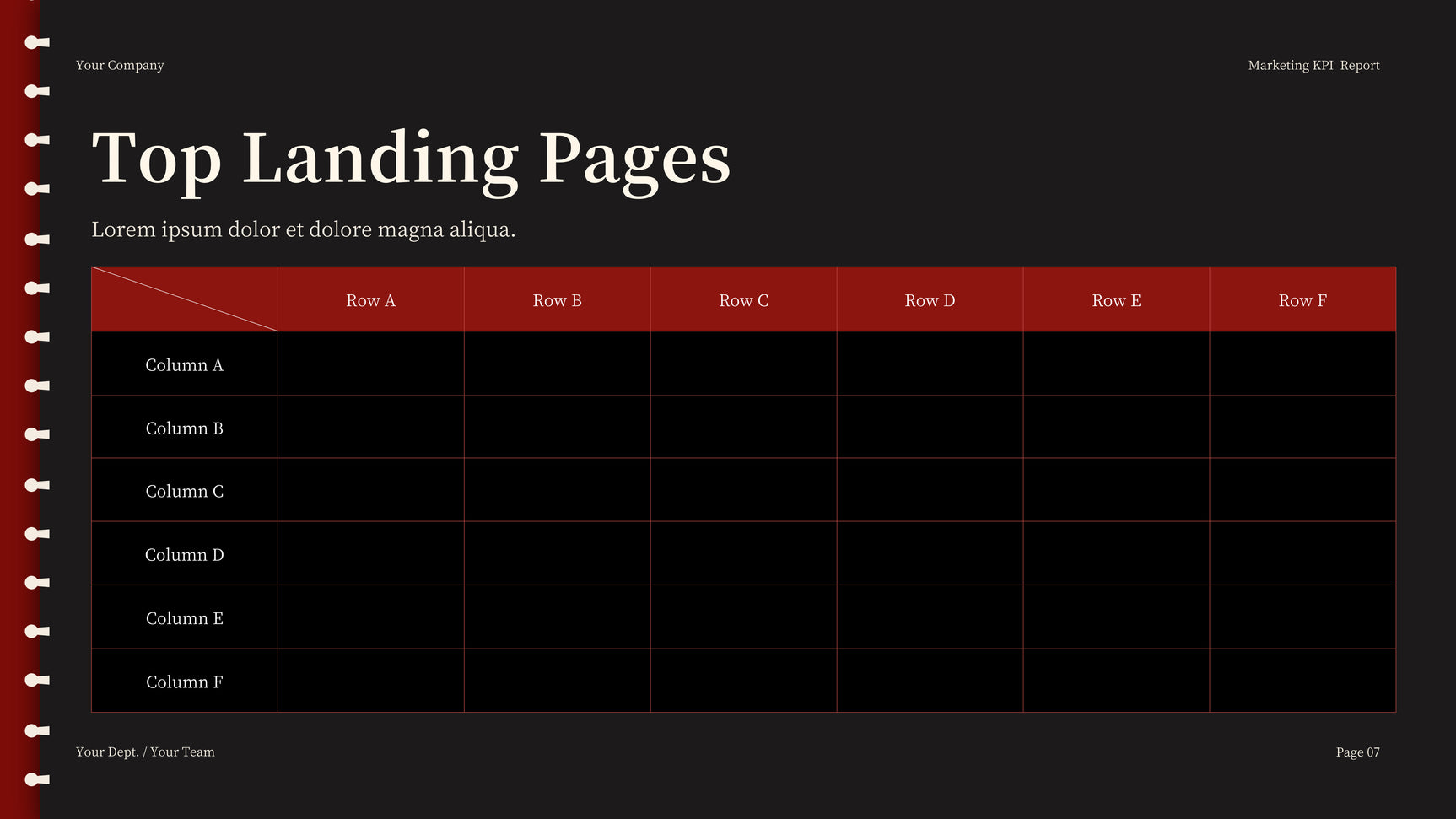 Red Modern Marketing Report Presentation