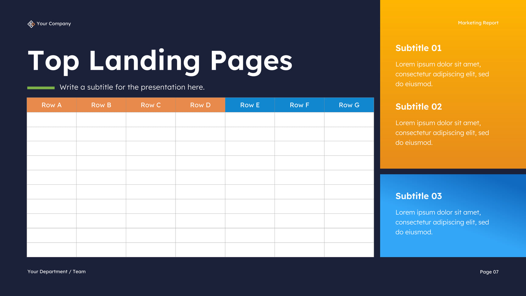 Navy Modern Marketing Report Presentation (no button test)